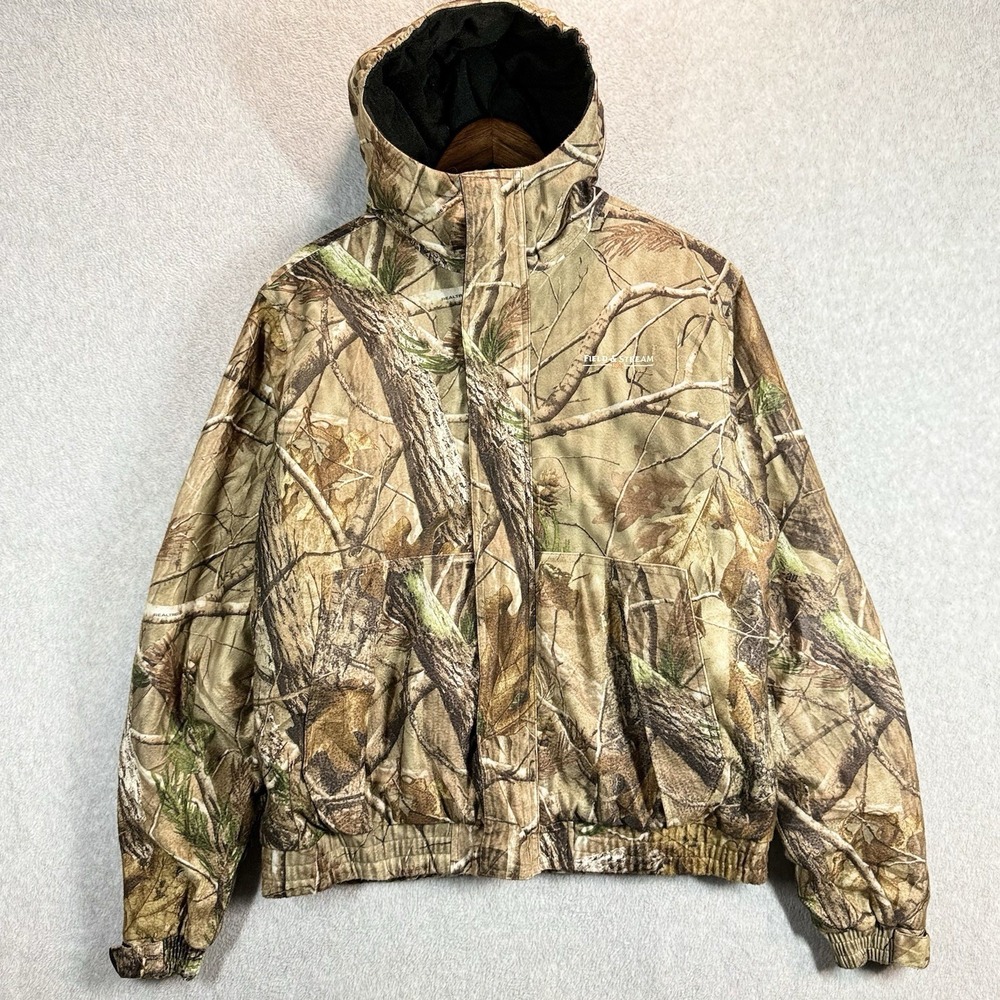 Field & Stream Realtree Camo Hooded Insulated Hunting Jacket HydroProof Ultra XL